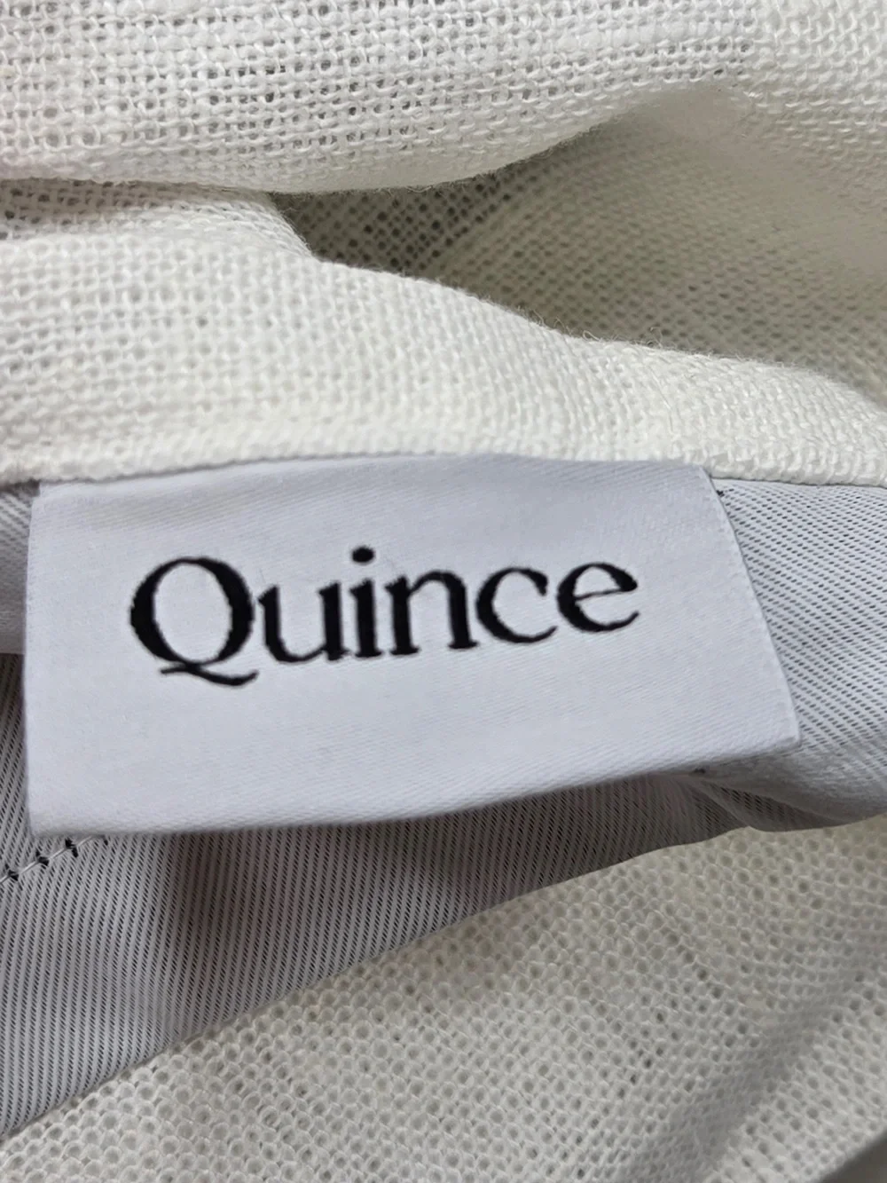 QUINCE Set 2 48x84 Heavyweight European Linen Blackout Curtains White 0240